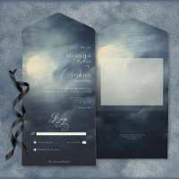 Pleine lune gothique foncé Nuit Ciel Pas de dîner