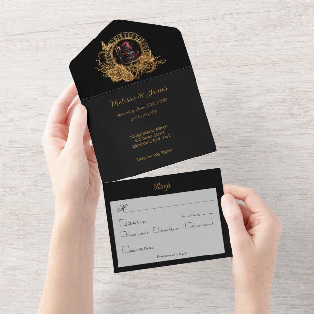 Invitation Tout En Un Romance gothique (Déchirure)