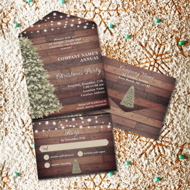 Invitation Tout En Un Russe Arbre de Noël Lumières de chaîne Compagnie (Créateur téléchargé)