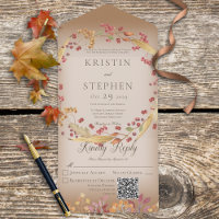 Rustique Feuille d'automne et couronne de frise Co