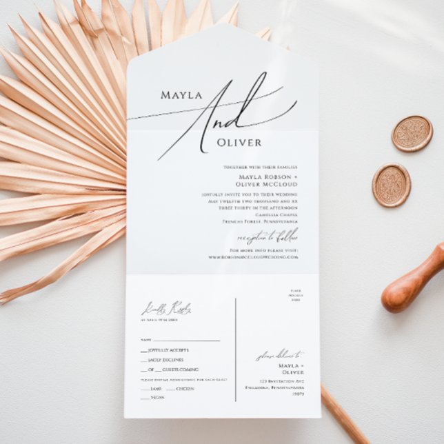 Invitation Tout En Un Sceller et envoyer tout en O (Créateur téléchargé)