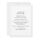 Tout-en-un simple Mariage noir et blanc classique