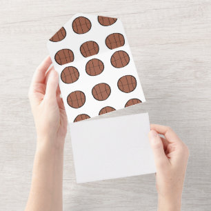 Invitation Tout En Un simple minimum baseball baseball bronze sur mesure