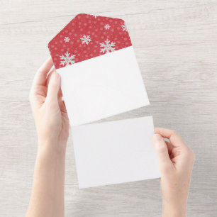 Invitation Tout En Un Snowflakes à l'invitation de Noël