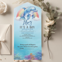 Sous le Baby shower de mer Ocean Animals Boy