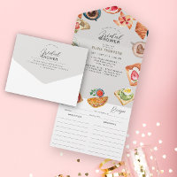 Tartes de petit-déjeuner de mariage grisâtres & Re