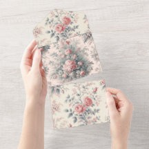 Toile de Jouy victorienne rose floral