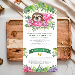 Invitation Tout En Un Tropical Safari Fleur Mignonne Baby Shower