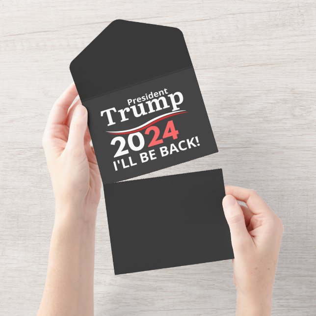 INVITATION TOUT EN UN TRUMP 2024 - JE REVIENDRAI ! (Déchirure)