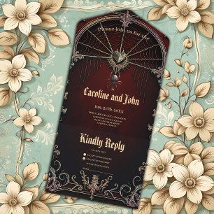 Invitation Tout En Un Une touche de magie gothique