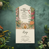 Vintage Floral Art Nouveau Mariage