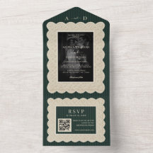 Vintage Green Lace Wedding