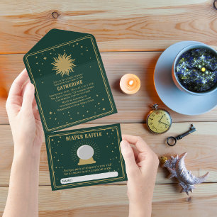 Invitation Tout En Un Voici Le Fils   Baby shower Sun Tarot