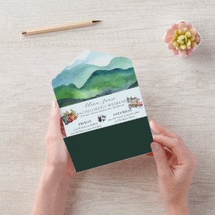 Invitation Tout En Un Voyage de camp Bachelorette week-end