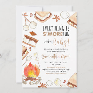 Invitation Tout est S'more Fun Baby shower