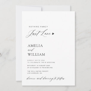 Invitation tout simple en un seul mariage de code QR