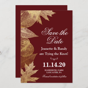 Invitation TOUTE COULEUR - Mariage de automne Enregistrer la 