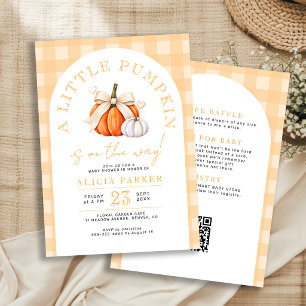 Invitation Toute dans une petite citrouille automne bébé show