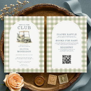 Invitation Toute en une Nouvelle à Club Fête de Naissance Gol
