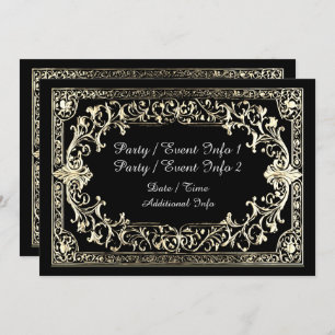 Invitation Toute Occasion Gold Frame