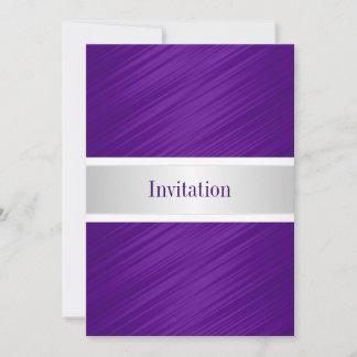Invitation Toutes Les Occasions Élégantes Grandes Violettes