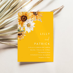 Invitation Toutes les saisons Sunshine Sunflower Mariage
