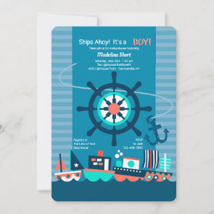 Invitation Toy Boats