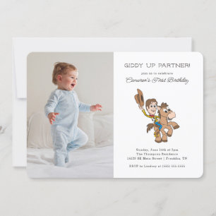 Invitation Toy Story Baby Woody 1er anniversaire - Photo