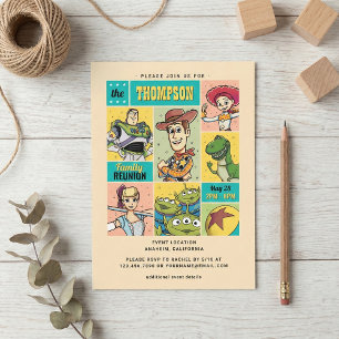 Invitation Toy Story Retro Famille Réunion