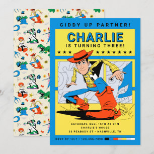 Invitation Toy Story's Woody Birthday Cowboy