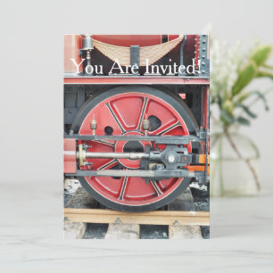 INVITATION TRAIN À VAPEUR