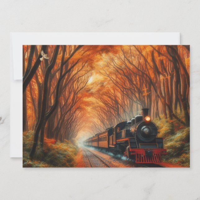Invitation train classique d'automne (Devant)