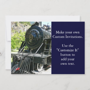 Invitation Train de locomotives Cool