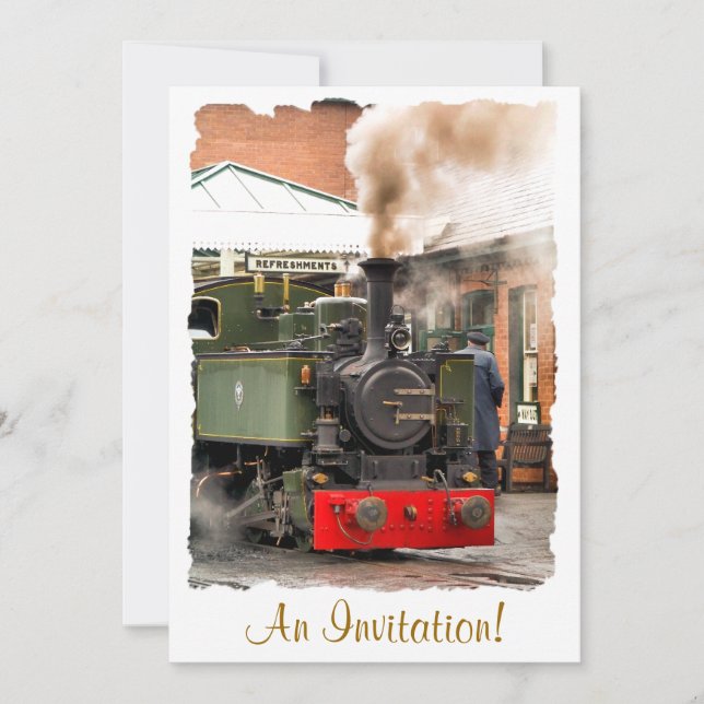 INVITATION TRAINS À VAPEUR (Devant)