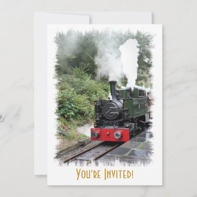 INVITATION TRAINS À VAPEUR (Devant)