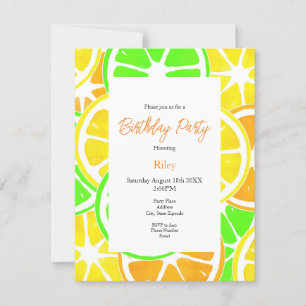 Invitation Tranches de Citron