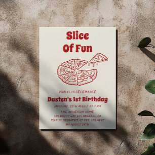 Invitation Tranches de plaisir pour le premier anniversaire d