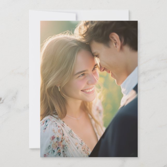 Invitation Tranquil Pastel Floral Photo (Devant)