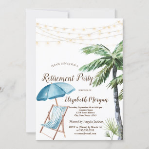 Invitation Transat de plage, Parasol Palm