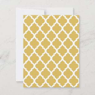 Invitation Trellis de mosaïque marocaine jaune brun