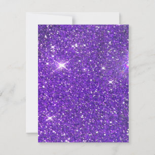Invitation Trendy Purple Sparkling Glitter Glitz