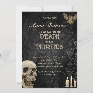 Invitation Trente Halloween 30ème, 40ème anniversaire fête