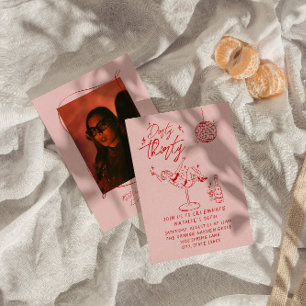 Invitation Trente-troisième photo de la fête d'anniversaire