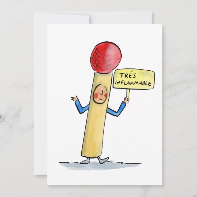 Invitation très inflammable (Devant)