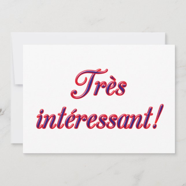 Invitation très intéressante (Devant)