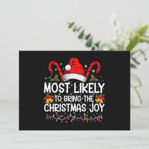 Invitation Très Probable D'Apporter La Joie De Noël Correspon