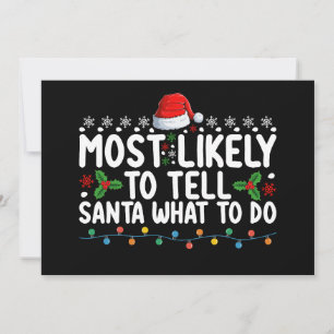 Invitation Très Probable De Dire À Père Noël Que Faire Noël