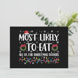 Invitation Très Probable De Manger Tous Les Cookies De Noël