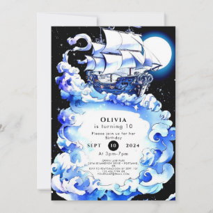 Invitation Trésor enchanté pour enfants Pirate Anniversaire