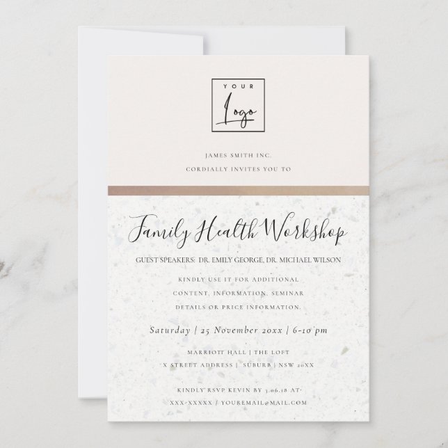 INVITATION TRIANGLE ROSE GOLD PARTIES SCINTILLANT SÉMINAIRE A (Devant)